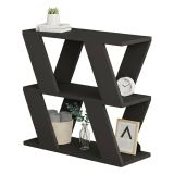 Tavolino da salotto geometrico antracite 60x22x57h cm - Beniamina