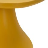 Tavolino da Salotto Giallo Adatto per Indoor-outdoor Angoli Arrotondati Forma Rettangolare 48x48x50h cm, Colore Ripiano Giallo - Midelt