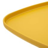 Tavolino da Salotto Giallo Adatto per Indoor-outdoor Angoli Arrotondati Forma Rettangolare 48x48x50h cm, Colore Ripiano Giallo - Midelt