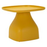 Tavolino da Salotto Giallo Adatto per Indoor-outdoor Forma Quadrato 48x48x38h cm, Colore Ripiano Giallo - Matata