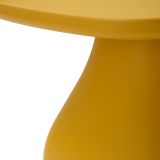 Tavolino da Salotto Giallo Adatto per Indoor-outdoor Forma Quadrato 48x48x38h cm, Colore Ripiano Giallo - Matata