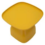 Tavolino da Salotto Giallo Adatto per Indoor-outdoor Forma Quadrato 48x48x38h cm, Colore Ripiano Giallo - Matata
