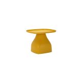 Tavolino da Salotto Giallo Adatto per Indoor-outdoor Forma Quadrato 48x48x38h cm, Colore Ripiano Giallo - Matata