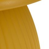 Tavolino da Salotto Giallo Senape Adatto per Indoor-outdoor Forma Rotondo 71x35x71h cm, Colore Ripiano Giallo - Kampot