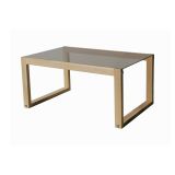 Tavolino da salotto Gomeisa, Tavolo basso da soggiorno, Tavolino per divano, 85x55h40 cm, Naturale
