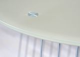 Tavolino da Salotto Grigio Forma Circolare Materiale Piano in Metallo 50x50x50h cm, Colore Ripiano Grigio - Cavalese
