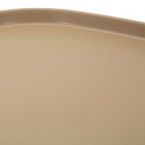 Tavolino da Salotto Grigio Tortora Adatto per Indoor-outdoor Angoli Arrotondati Forma Quadrato 48x48x38h cm, Colore Ripiano Grigio - Derben
