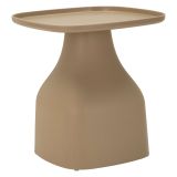 Tavolino da Salotto Grigio Tortora Adatto per Indoor-outdoor Forma Quadrato 48x48x50h cm, Colore Ripiano Grigio - Inhamb