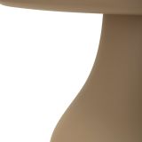 Tavolino da Salotto Grigio Tortora Adatto per Indoor-outdoor Forma Quadrato 48x48x50h cm, Colore Ripiano Grigio - Inhamb