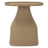 Tavolino da Salotto Grigio Tortora Adatto per Indoor-outdoor Forma Quadrato 48x48x50h cm, Colore Ripiano Grigio - Inhamb