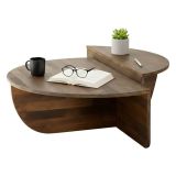 Tavolino da salotto irregolare noce 90x60x35h cm - Azim