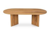 Tavolino da salotto Levone, Tavolo basso da caffè, Portariviste per divano, Ripiano da soggiorno, 120x40 h60 cm, Noce