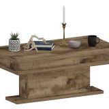 Tavolino da Salotto Marrone Acero Forma Rettangolare Materiale Piano in Legno Nobilitato 100x55x42h cm, Colore Ripiano Marrone Made in Italy - Iside