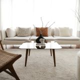 Tavolino da Salotto Marrone Bronzo Effetto Fume Forma Rettangolare 80x80x40h cm, Sfumatura Colore Struttura Bronzo - Mezzagno