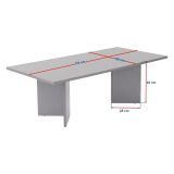 Tavolino da Salotto Marrone Noce Beige Marmo Forma Rettangolare Materiale Piano in Legno Nobilitato 119x60x40h cm, Colore Ripiano Beige - Turate