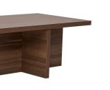 Tavolino da Salotto Marrone Noce Forma Rettangolare Materiale Piano in Legno Nobilitato 120x45x30h cm, Colore Ripiano Marrone - Marmorito