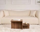 Tavolino da Salotto Marrone Noce Forma Rettangolare Materiale Piano in Legno Nobilitato 80x40x40h cm, Colore Ripiano Marrone - Lomagna
