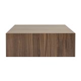 Tavolino da Salotto Marrone Noce Forma Rettangolare Materiale Piano in Legno Nobilitato 90x90x35h cm, Colore Ripiano Marrone - Nofaraka