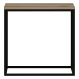 Tavolino da Salotto Marrone Noce Nero Forma Quadrato Materiale Piano in Legno Nobilitato 52x50x50h cm, Sfumatura Colore Struttura Noce - Tricase