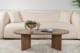 Tavolino da Salotto Marrone Noce Peso Massimo Supportato 20 kg Forma Rettangolare 119x60x40h cm, Sfumatura Colore Ripiano Noce - Elain