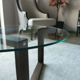 Tavolino da Salotto Marrone Noce Portariviste Forma Rettangolare 80x80x41h cm, Sfumatura Colore Struttura Noce - Ragia