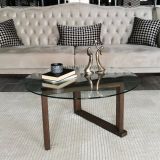 Tavolino da Salotto Marrone Noce Portariviste Forma Rettangolare 80x80x41h cm, Sfumatura Colore Struttura Noce - Ragia