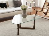 Tavolino da Salotto Marrone Noce Portariviste Forma Rettangolare 96x81x41h cm, Sfumatura Colore Struttura Noce - Messico