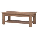 Tavolino da Salotto Marrone Noce un Vano Forma Rettangolare 124x60x45h cm, Sfumatura Colore Ripiano Noce - Pella