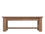 Tavolino da Salotto Marrone Noce un Vano Forma Rettangolare 124x60x45h cm, Sfumatura Colore Ripiano Noce - Pella