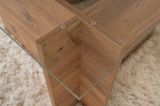 Tavolino da Salotto Marrone Pino Portariviste Forma Rettangolare 105x65x40h cm, Sfumatura Colore Struttura Pino - Azriel