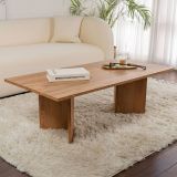 Tavolino da Salotto Marrone Quercia Forma Rettangolare Materiale Piano in Legno Nobilitato 119x60x40h cm, Colore Ripiano Marrone - Turate