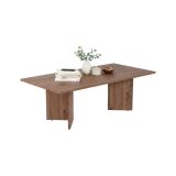 Tavolino da Salotto Marrone Quercia Forma Rettangolare Materiale Piano in Legno Nobilitato 119x60x40h cm, Colore Ripiano Marrone - Turate