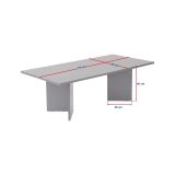 Tavolino da Salotto Marrone Quercia Forma Rettangolare Materiale Piano in Legno Nobilitato 119x60x40h cm, Colore Ripiano Marrone - Turate