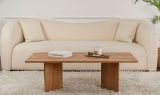 Tavolino da Salotto Marrone Quercia Forma Rettangolare Materiale Piano in Legno Nobilitato 119x60x40h cm, Colore Ripiano Marrone - Turate