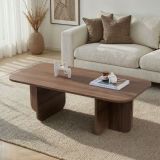 Tavolino da Salotto Marrone Quercia Forma Rettangolare Materiale Piano in Legno Nobilitato 120x60x41h cm, Colore Ripiano Marrone - Nomeva