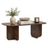 Tavolino da Salotto Marrone Quercia Forma Rettangolare Materiale Piano in Legno Nobilitato 120x60x41h cm, Colore Ripiano Marrone - Nomeva