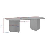 Tavolino da Salotto Marrone Quercia Forma Rettangolare Materiale Piano in Legno Nobilitato 120x60x41h cm, Colore Ripiano Marrone - Nomeva
