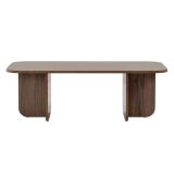 Tavolino da Salotto Marrone Quercia Forma Rettangolare Materiale Piano in Legno Nobilitato 120x60x41h cm, Colore Ripiano Marrone - Nomeva