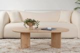 Tavolino da Salotto Marrone Quercia Portariviste Forma Rettangolare 119x60x40h cm, Sfumatura Colore Ripiano Quercia - Elain