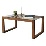 Tavolino da Salotto Marrone Quercia Portariviste Forma Rettangolare 85x55x40h cm, Sfumatura Colore Struttura Quercia - Aldino
