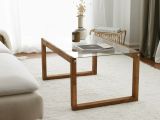 Tavolino da Salotto Marrone Quercia Portariviste Forma Rettangolare 85x55x40h cm, Sfumatura Colore Struttura Quercia - Aldino