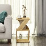 Tavolino da Salotto Marrone Rovere 2 Vani Forma Rettangolare 30x30x50h cm, Sfumatura Colore Ripiano Rovere - Rubiana