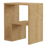 Tavolino da Salotto Marrone Rovere 2 Vani Forma Rettangolare 45x30x52h cm, Sfumatura Colore Ripiano Rovere - Vocca