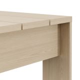 Tavolino da Salotto Marrone Rovere Forma Quadrato Colore Ripiano Marrone 67x67x43h cm, Sfumatura Colore Struttura Rovere - Magre
