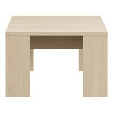 Tavolino da Salotto Marrone Rovere Forma Quadrato Colore Ripiano Marrone 67x67x43h cm, Sfumatura Colore Struttura Rovere - Magre