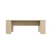 Tavolino da Salotto Marrone Rovere Forma Rettangolare Colore Ripiano Marrone 120x67x43h cm, Sfumatura Colore Struttura Rovere - Bertona