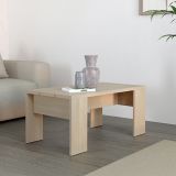 Tavolino da Salotto Marrone Rovere Forma Rettangolare Colore Ripiano Marrone 90x50x43h cm, Sfumatura Colore Struttura Rovere - Riposto