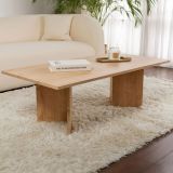 Tavolino da Salotto Marrone Rovere Forma Rettangolare Materiale Piano in Legno Nobilitato 119x60x40h cm, Colore Ripiano Marrone - Turate