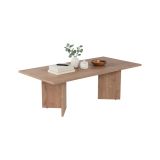 Tavolino da Salotto Marrone Rovere Forma Rettangolare Materiale Piano in Legno Nobilitato 119x60x40h cm, Colore Ripiano Marrone - Turate