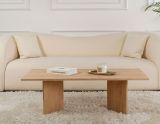 Tavolino da Salotto Marrone Rovere Forma Rettangolare Materiale Piano in Legno Nobilitato 119x60x40h cm, Colore Ripiano Marrone - Turate